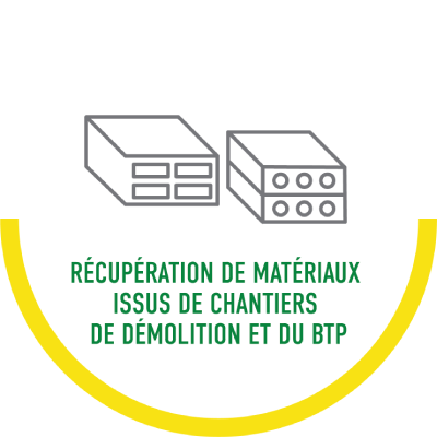 Récupération de matériaux issus de chantiers de démolition et du BTP Récupération de matériaux issus de chantiers de démolition et du BTP